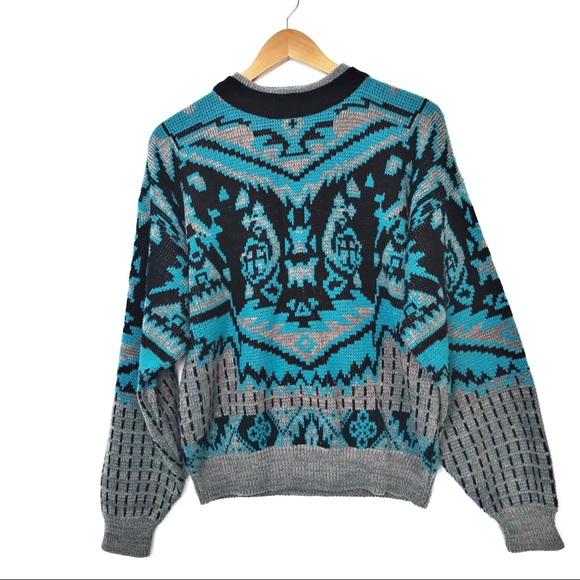 Vintage Sweaters - Vintage Retro Grandpa Sweater 80’s-90’s